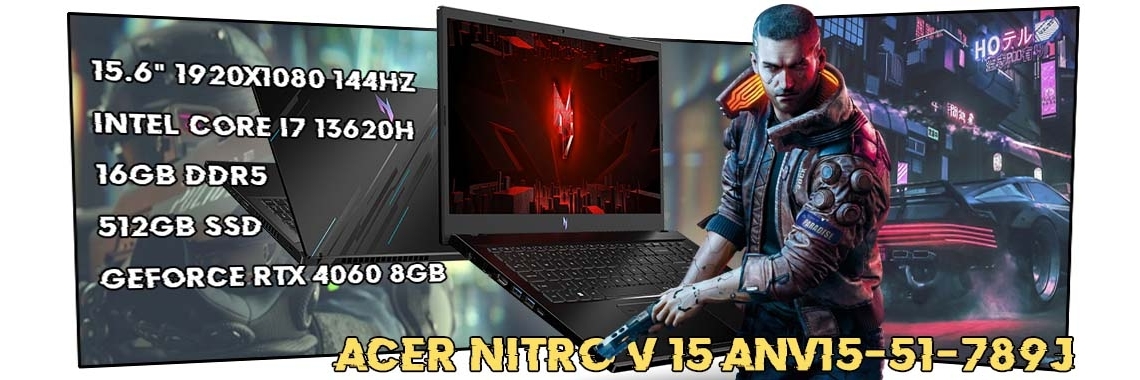 Игровой ноутбук Acer Nitro V 15 ANV15-51-789J NH.QRYAA.001