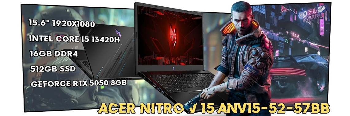 Игровой ноутбук Acer Nitro V 15 ANV15-52-57BB NH.U1PAA.004