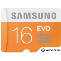 Карта памяти Samsung MicroSDHC 16GB Evo Memory (MB-MP16DA/AM)