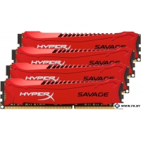 Оперативная память Kingston HyperX Savage 4x8GB KIT DDR3 PC3-14900 (HX318C9SRK4/32)