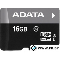 Карта памяти A-Data Premier microSDHC UHS-I (Class 10) 16GB (AUSDH16GUICL10-R)