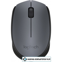 Мышь Logitech M170 Wireless Mouse Gray/Black [910-004642]
