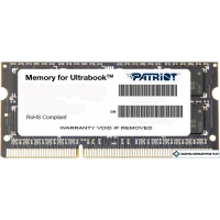 Оперативная память Patriot Memory for Ultrabook 4GB DDR3 SO-DIMM PC3-12800 (PSD34G1600L81S)