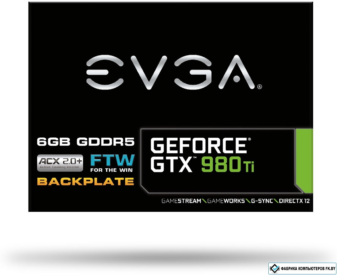 Videokarta Evga Geforce Gtx 980 Ti Ftw Gaming Acx 6gb Gddr5 06g P4 4996 Kr Kupit V Minske Igrovaya Videokarta Evga Geforce Gtx 980 Ti Ftw Gaming Acx 6gb Gddr5 06g P4 4996 Kr