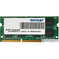 Оперативная память Patriot Signature Line 4GB DDR3 SO-DIMM PC3-12800 [PSD34G16002S]