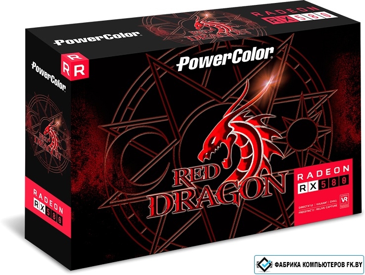 Видеокарта PowerColor Red Dragon Radeon RX 580 4GB GDDR5 [AXRX 580 ...