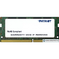 Оперативная память Patriot Signature Line 8GB DDR4 SODIMM PC4-17000 [PSD48G21332S]