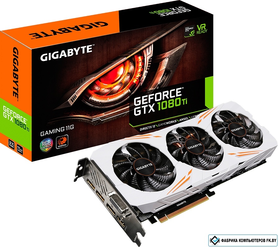 Видеокарта Gigabyte GeForce GTX 1080 Ti Gaming 11GB GDDR5X [GV