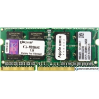 Оперативная память Kingston 4GB DDR3 SODIMM PC3-8500 KTA-MB1066/4G Оперативная память Kingston 4GB DDR3 SODIMM PC3-8500 KTA-MB1066/4G