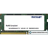 Оперативная память Patriot Signature Line 4GB DDR4 SODIMM PC4-17000 PSD44G213341S