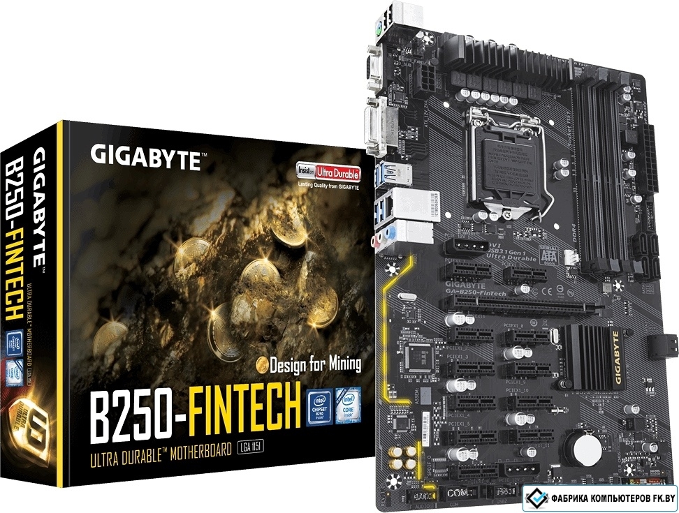 Gigabyte fintech b250 не запускается