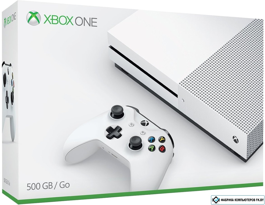 Игровая приставка Microsoft Xbox One S 500GB: купить в Минске. Цены,  характеистики, отзывы покупателей.