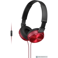 Наушники с микрофоном Sony MDR-ZX310AP (красный)