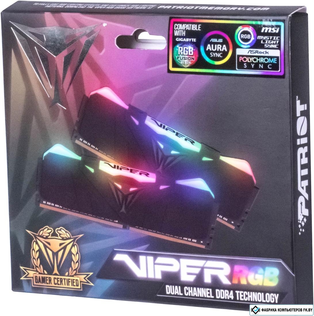 Viper rgb. Patriot Viper RGB [pvr416g400c9k]. Patriot Viper RGB pvr416g360c8k. Оперативная память Patriot Viper RGB. Viper Patriot ddr4 2x8gb 4133mhz pc4 33000 RGB тайминги.