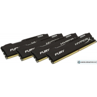 Оперативная память HyperX Fury 4x8GB DDR4 PC4-21300 HX426C16FB2K4/32