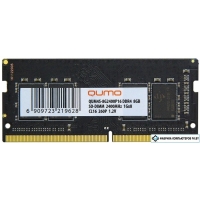 Оперативная память QUMO 8GB DDR4 SODIMM PC4-19200 QUM4S-8G2400P16