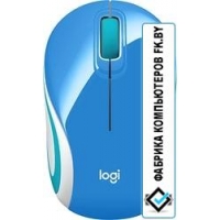 Мышь Logitech Wireless Mini Mouse M187 (голубой) [910-002733]