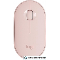 Мышь Logitech M350 Pebble (розовый)