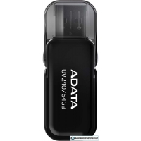 USB Flash A-Data UV240 64GB (черный)