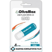 USB Flash Oltramax 230 4GB (бирюзовый) [OM-4GB-230-St Blue]