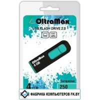 USB Flash Oltramax 250 4GB (бирюзовый) [OM-4GB-250-Turquoise]