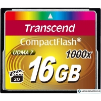 Карта памяти Transcend 1000x CompactFlash Ultimate 16GB (TS16GCF1000)