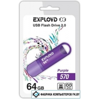USB Flash Exployd 570 64GB (фиолетовый) [EX-64GB-570-Purple]
