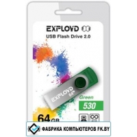 USB Flash Exployd 530 64GB (зеленый) [EX064GB530-G]