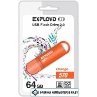 USB Flash Exployd 570 64GB (оранжевый) [EX-64GB-570-Orange]