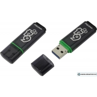 USB Flash Smart Buy Glossy Dark Grey 64GB [SB64GBGS-DG]