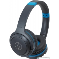 Наушники Audio-Technica ATH-S200BT (серый/синий)