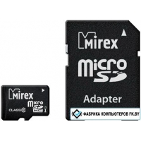 Карта памяти Mirex microSDHC UHS-I (Class 10) 32GB + адаптер [13613-ADSUHS32]