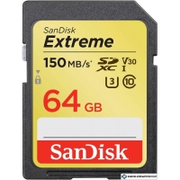 Карта памяти SanDisk Extreme SDXC SDSDXV6-064G-GNCIN 64GB