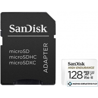 Карта памяти SanDisk High Endurance microSDXC SDSQQNR-128G-GN6IA 128GB (с адаптером)