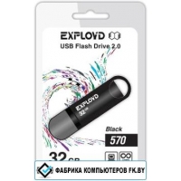 USB Flash Exployd 570 32GB (черный) [EX-32GB-570-Black]