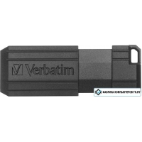 USB Flash Verbatim PinStripe 128GB (черный)