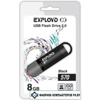 USB Flash Exployd 570 8GB (черный)
