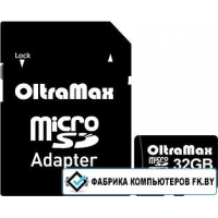 Карта памяти Oltramax microSDHC Class 10 32GB +адаптер