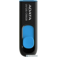 USB Flash A-Data DashDrive UV128 256GB (черный/синий)