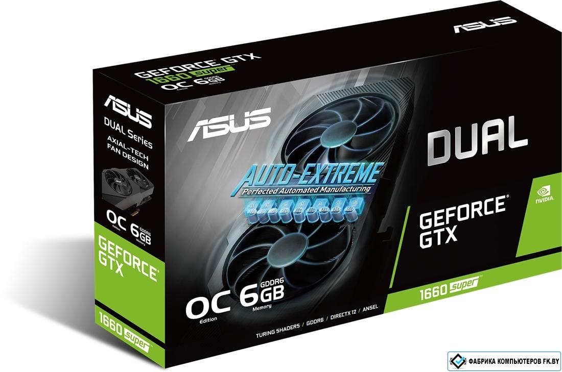 Asus geforce gtx 1660 super dual evo oc какая память