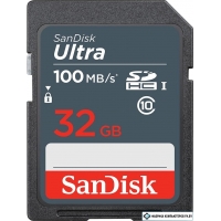 Карта памяти SanDisk Ultra SDHC SDSDUNR-032G-GN3IN 32GB