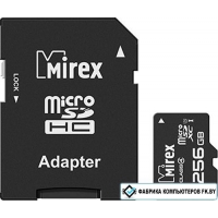 Карта памяти Mirex microSDXC 13613-AD3UH256 256GB (с адаптером)