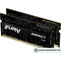 Оперативная память Kingston FURY Impact 2x4GB DDR3 SODIMM PC3-12800 KF316LS9IBK2/8