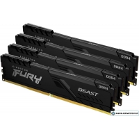 Оперативная память Kingston FURY Beast 4x16GB DDR4 PC4-28800 KF436C18BBK4/64