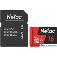 Карта памяти Netac P500 Extreme Pro 16GB NT02P500PRO-016G-R (с адаптером)