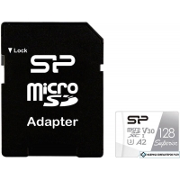 Карта памяти Silicon-Power Superior microSDXC SP128GBSTXDA2V20SP 128GB (с адаптером)