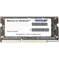 Оперативная память Patriot Signature 4GB DDR3 SO-DIMM PC3-10600 PSD34G1333L2S