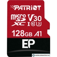 Карта памяти Patriot microSDXC EP Series PEF128GEP31MCX 128GB (с адаптером)