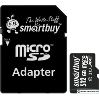 Карта памяти Smart Buy microSDXC SB512GBSDCL10-01 512GB (с адаптером) Карта памяти Smart Buy microSDXC SB512GBSDCL10-01 512GB (с адаптером)