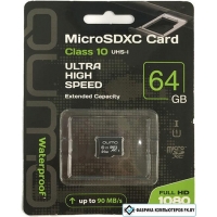 Карта памяти QUMO microSDXC QM64GMICSDXC10U1NA 64GB